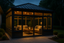 Outdoor Hardtop Sunroom with Lights