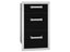 Fire Magic Echelon Flush 14-Inch Black Triple Access Drawer With Soft Close 53803BSC