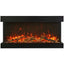 Amantii Tru View XL Extra Tall 88" 3 Sided Linear Electric Fireplace | 88-TRV-XT-XL