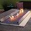Empire Carol Rose 60" Premium Outdoor Stainless Steel Linear Fire Pit w/ Multicolor