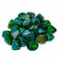 Real Fyre Emerald Green Reflective Fire Glass, 10 Pounds